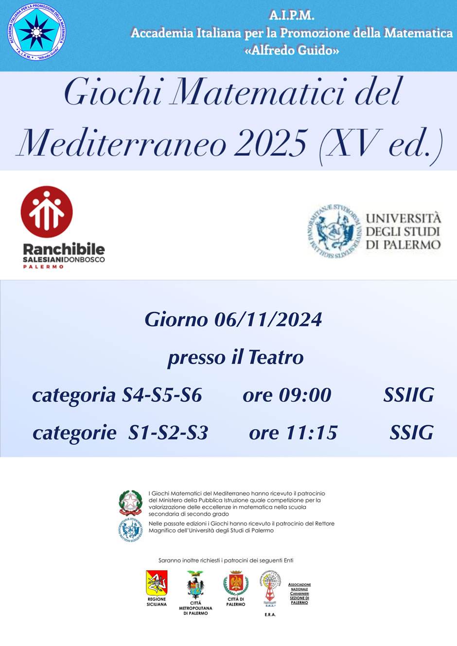 Giochi Matematici del Mediterraneo - 2025